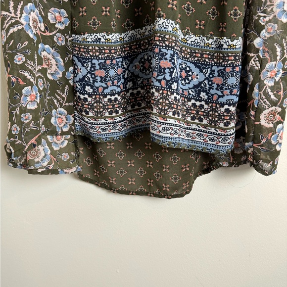 Artesia Boho Chic Sleeveless Patchwork Patterned Blouse Top S - Picture 4 of 9